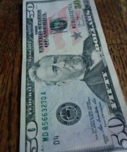 billetes de 50 dólares falsos