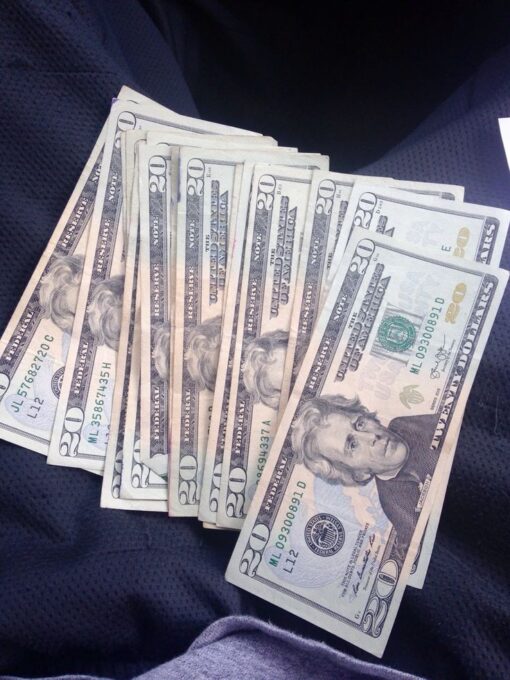 billetes falsos de 20 usd