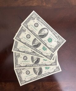 billetes de 10 dolares falsos